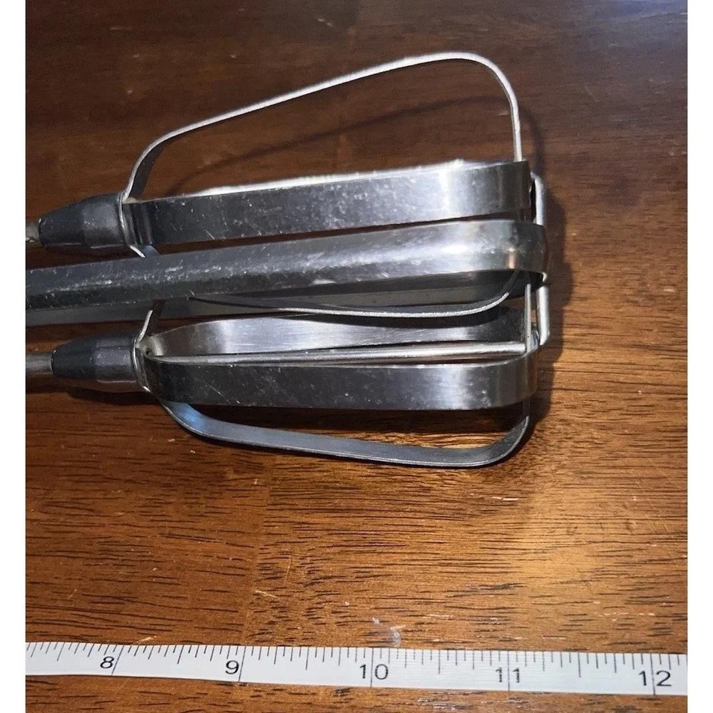 MCM EKCO Hand Crank Egg Beater Stainless USA Vintage Retro Kitchen Mixer 12